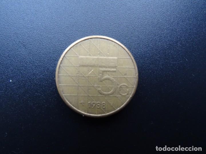 Monedas antiguas de Europa: HOLANDA 5 GULDEN 1988 - Foto 2