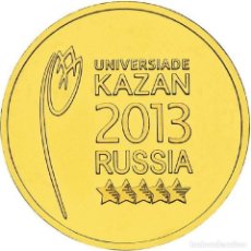 Monedas antiguas de Europa: RUSIA SET 2 PCS 10 RUBLES 2013 UNIVERSIADA KAZAN CON ALBUM