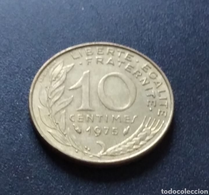 Monedas antiguas de Europa: MONEDA - FRANCIA 10 CENTIMOS 1975 - Foto 3