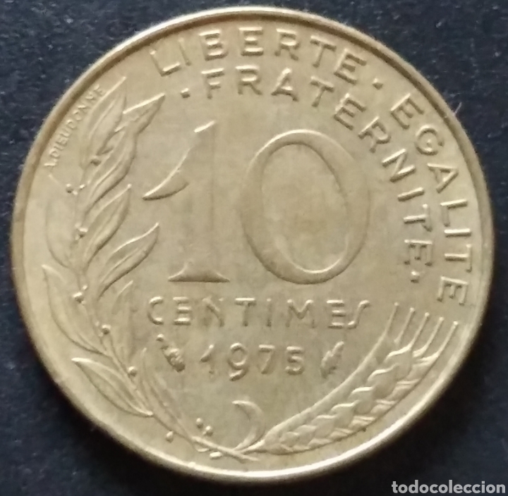 Monedas antiguas de Europa: MONEDA - FRANCIA 10 CENTIMOS 1975 - Foto 1