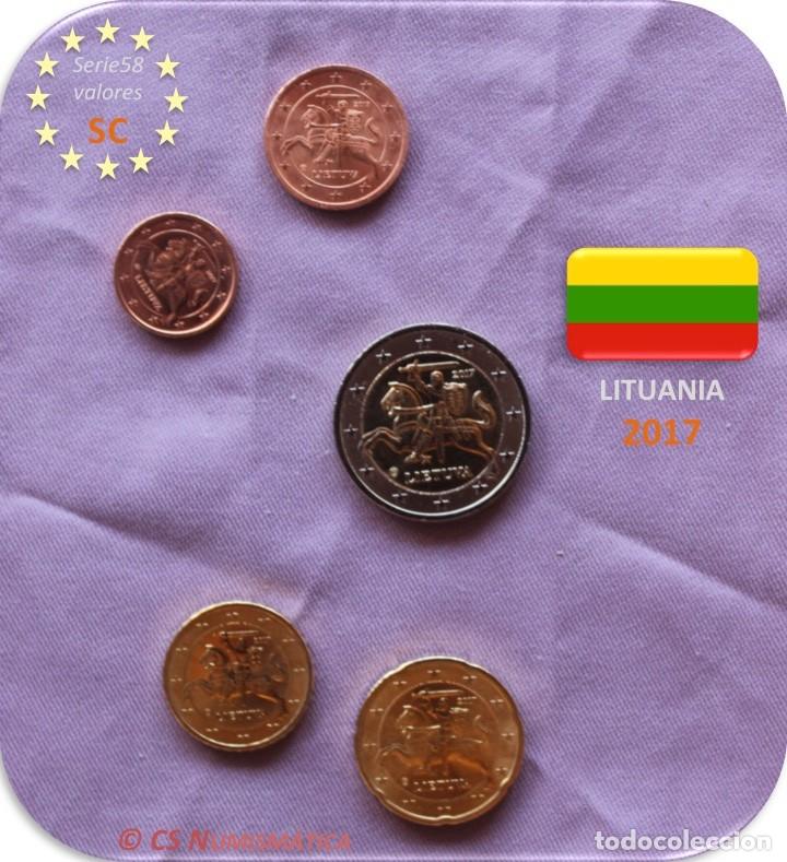 Monedas antiguas de Europa: Serie Lituania 2017 (5 Valores) SC