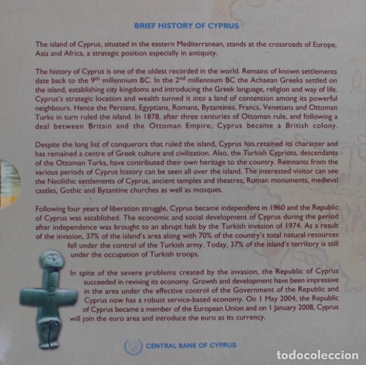 Monedas antiguas de Europa: Cartera Chipre 2008 BU - Foto 7