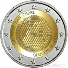 Monedas antiguas de Europa: 2 EURO ESLOVENIA 2018 ”ABEJAS” SC. Lote 365924306