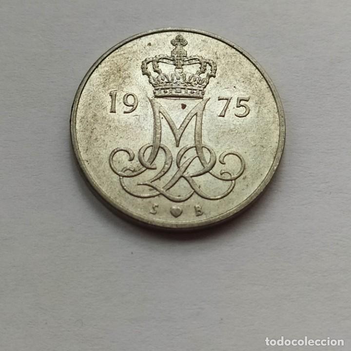 Monedas antiguas de Europa: ## Dinamarca 10 Ore 1975 ## - Foto 1