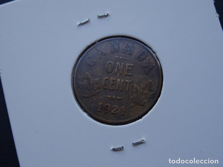 Monedas antiguas de Europa: CANADA 1 CENT 1921 - Foto 2