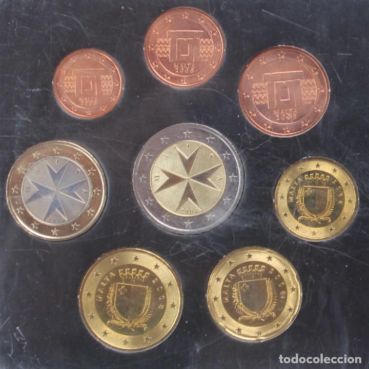 Monedas antiguas de Europa: Cartera Malta 2008 BU - Foto 1