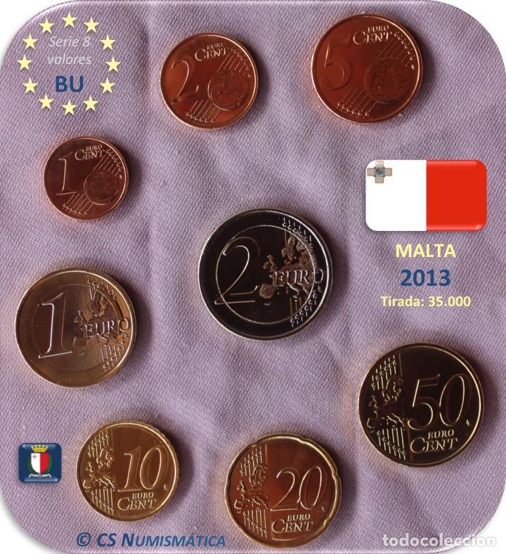 Monedas antiguas de Europa: Serie Malta 2013 BU - Foto 2