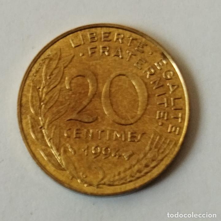 Monedas antiguas de Europa: FRANCIA 20 CENTIMOS 1994 - Foto 2
