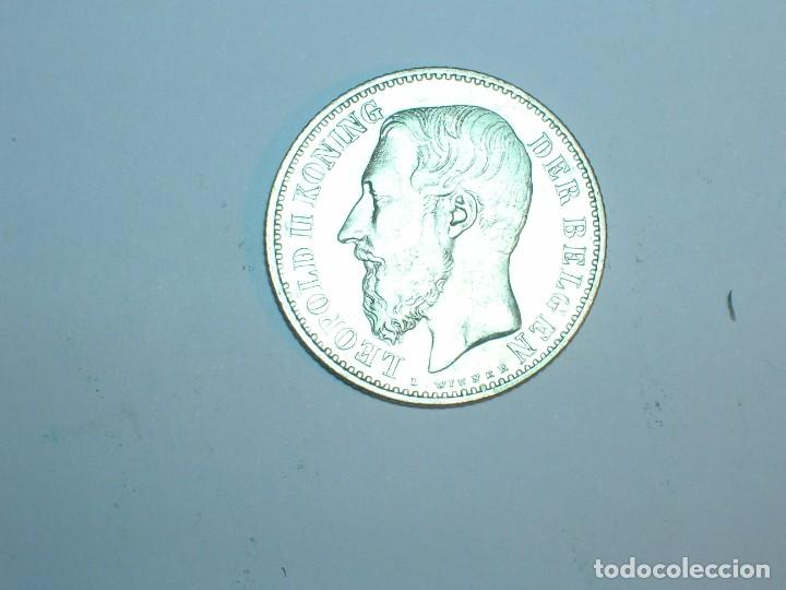 Moedas antigas da Europa: BELGICA 1 FRANCO 1887 (5547)
