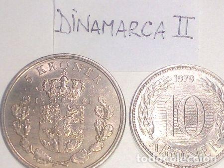 Monedas antiguas de Europa: monedas dinamarca lote - Foto 1