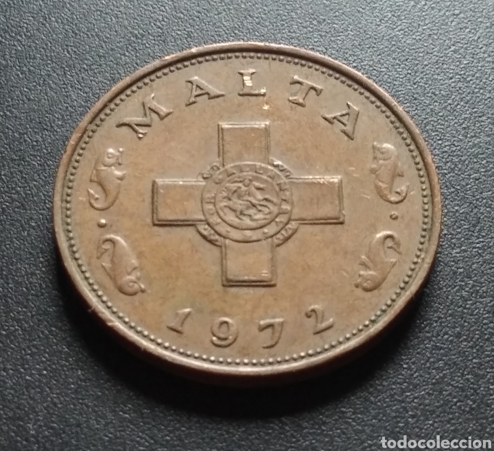 Monedas antiguas de Europa: MONEDA - MALTA 1 CENT 1972 - Foto 4
