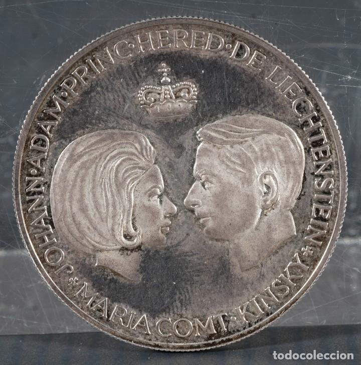 Monedas antiguas de Europa: Moneda Feliciter conjunti vadyz 30 julio 1967-34 mm