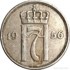 Monedas antiguas de Europa: NORUEGA. 10 ORE DE 1956. HAAKON VII. KM# 396. (088).