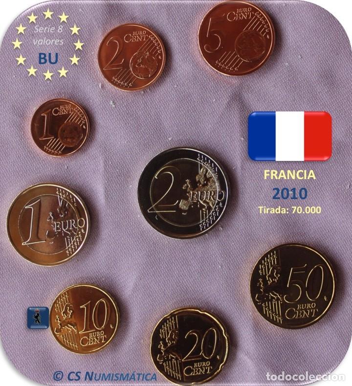 Monedas antiguas de Europa: Serie Francia 2010 BU - Foto 2
