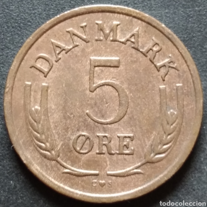 Monedas antiguas de Europa: MONEDA - DINAMARCA 5 ORE 1969 - Foto 1