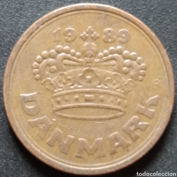 Monedas antiguas de Europa: MONEDA - DINAMARCA 50 ORE 1989 - Foto 2