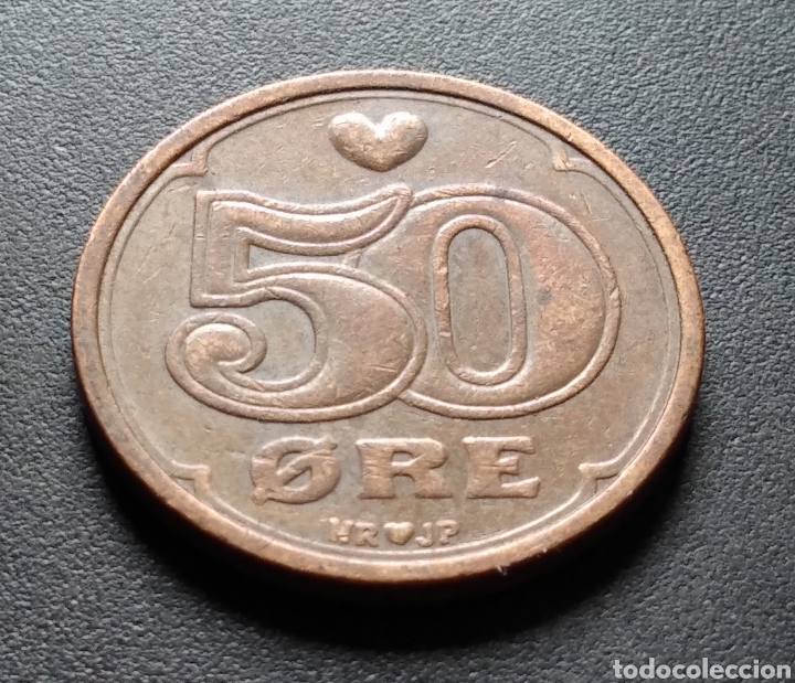 Monedas antiguas de Europa: MONEDA - DINAMARCA 50 ORE 1989 - Foto 3