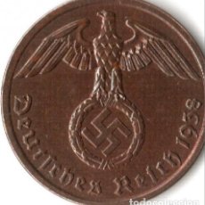 Monedas antiguas de Europa: ALEMANIA - TERCER REICH 1 REICHSPFENNIG, 1938 CECA ”A” - BERLÍN. Lote 261640035