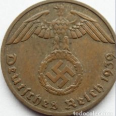 Monedas antiguas de Europa: ALEMANIA - TERCER REICH 1 REICHSPFENNIG, 1939 CECA ”F” - STUTTGART. Lote 261645415