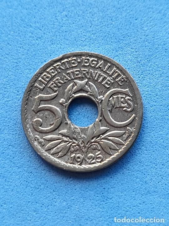 Monedas antiguas de Europa: Francia. 5 C&eacute;ntimos. A&ntilde;o 1925 - Foto 1