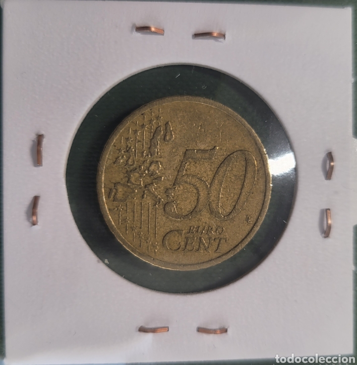 Monedas antiguas de Europa: 50 c&eacute;ntimos de euro Eire 2002 - Foto 2