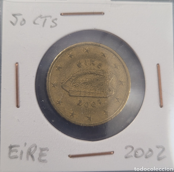 Monedas antiguas de Europa: 50 c&eacute;ntimos de euro Eire 2002 - Foto 1