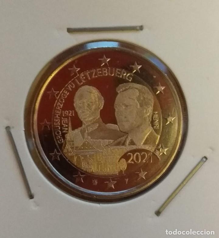 Monedas antiguas de Europa: Moneda 2 Euros Conmemorativa Luxemburgo 2021 - Gran Duque Jean - Foto