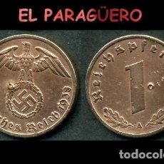 Monedas antiguas de Europa: MONEDA AUTENTICA DE 1 REICHPEFENNIG DE 1938 A TERCER REICH ESVASTICA DE LA ALEMANIA NAZI - Nº11