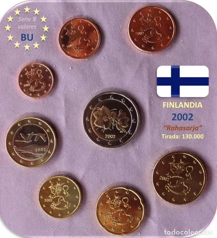 Monedas antiguas de Europa: Serie Finlandia 2002 BU