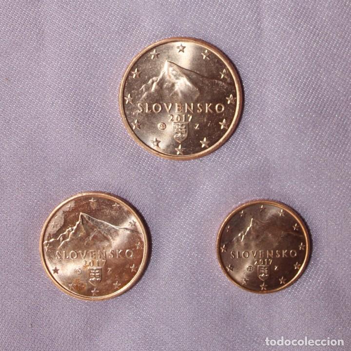 Monedas antiguas de Europa: Serie Eslovaquia 2017 (3 valores) SC