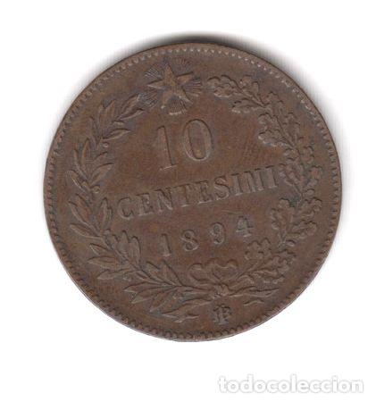 Old Coins of Europe: moneda italia 10 centesimi ano 1894 bl