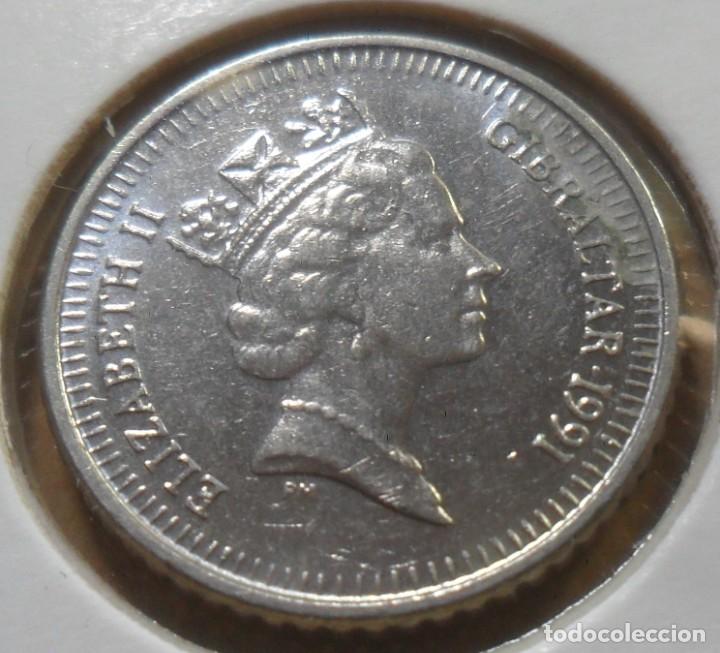 Monedas antiguas de Europa: GIBRALTAR - 5 PENCE - 1991 - Foto 1