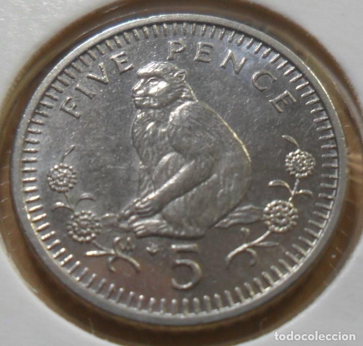 Monedas antiguas de Europa: GIBRALTAR - 5 PENCE - 1991 - Foto 2
