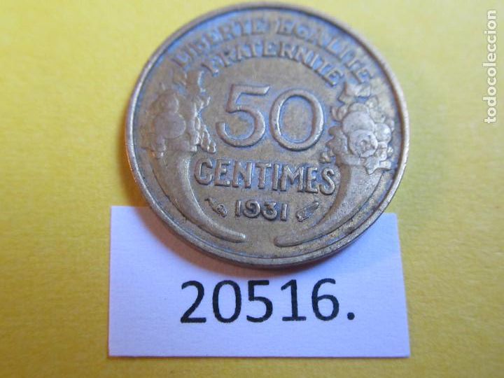 Monedas antiguas de Europa: Francia 50 c&eacute;ntimos 1931 - Foto 2