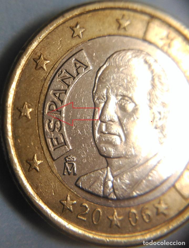 Monete antiche di Europa: ESPA&Ntilde;A 1 EURO A&Ntilde;O 2006 TALADRO IRREGULAR - RARO