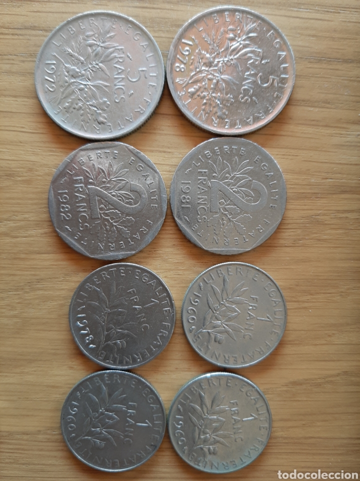 Monedas antiguas de Europa: 34 MONEDAS FRANCIA - Foto 2