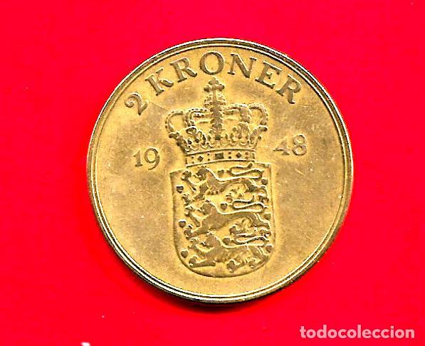 Monedas antiguas de Europa: DINAMARCA 2 CORONAS 1948 - Foto 1