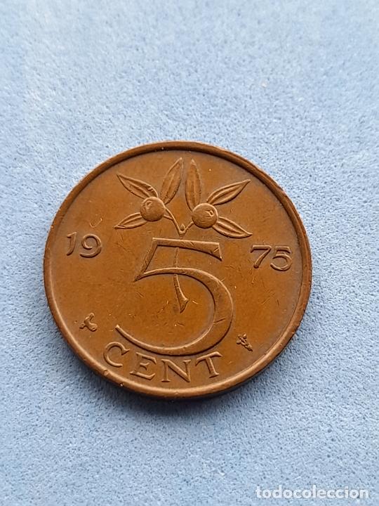 Monedas antiguas de Europa: Holanda. 5 C&eacute;ntimos. A&ntilde;o 1974 - Foto 1