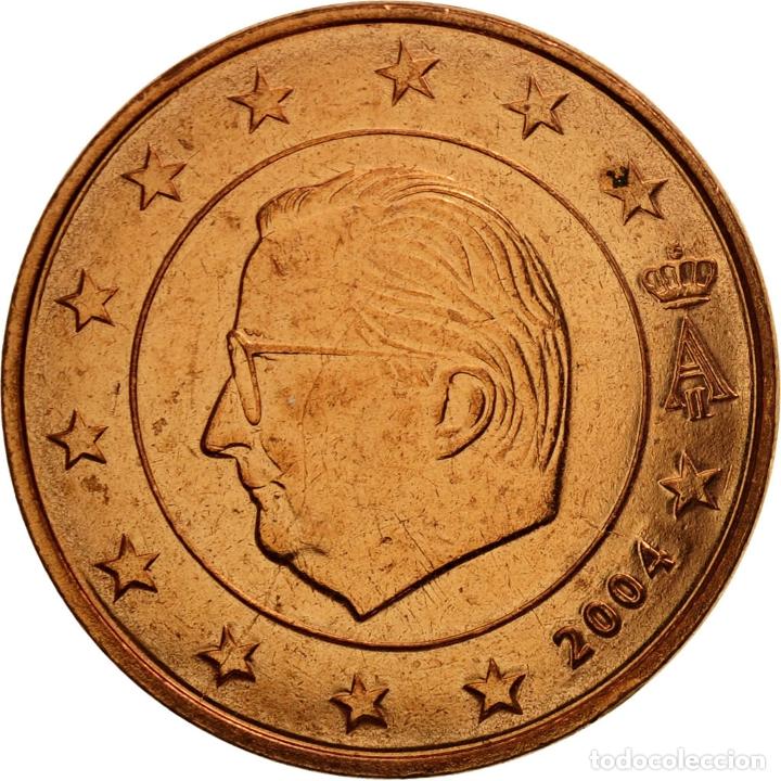 Moedas antigas da Europa: [#461820] B&eacute;lgica, 5 Euro Cent, 2004, FDC, Cobre chapado en acero, KM:226