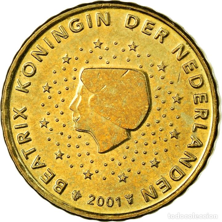 Moedas antigas da Europa: [#698679] Pa&iacute;ses Bajos, 10 Euro Cent, 2001, EBC, Lat&oacute;n, KM:237