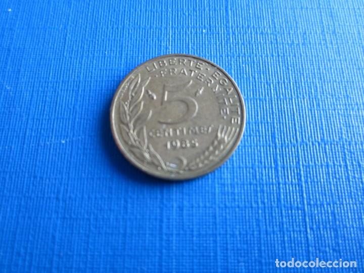 Monedas antiguas de Europa: moneda de Francia de 5 c&eacute;ntimos de 1985 - Foto 2