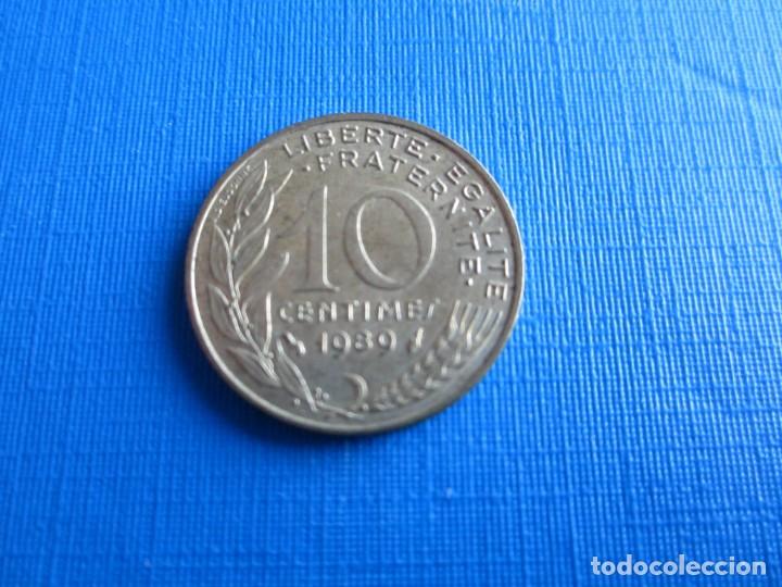 Monedas antiguas de Europa: moneda de Francia de 10 c&eacute;ntimos de 1989 - Foto 2