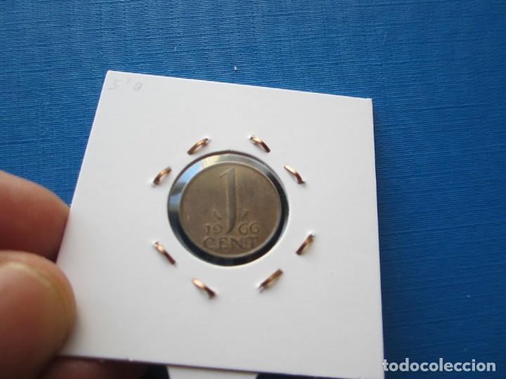Monedas antiguas de Europa: moneda de Holanda de 1 c&eacute;ntimo de 1966 - Foto 2