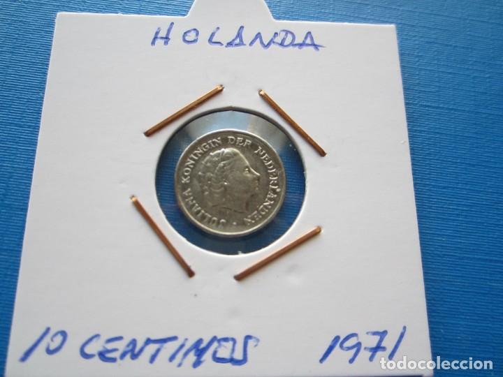 Monedas antiguas de Europa: moneda de Holanda de 10 c&eacute;ntimos de 1971 - Foto 1