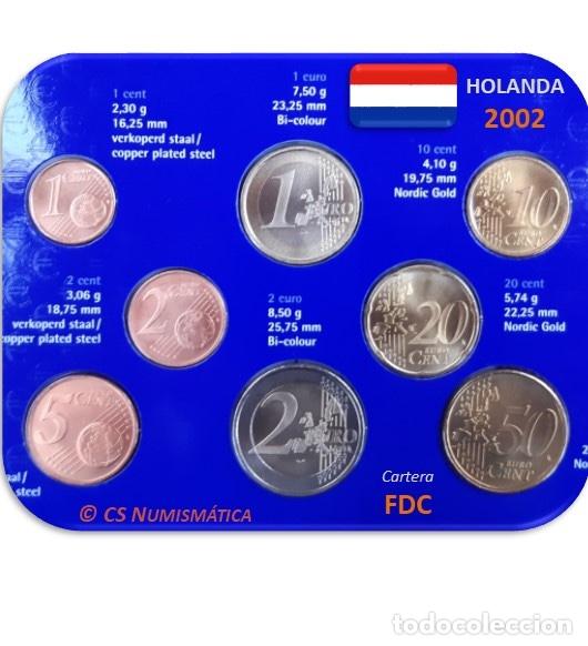 Monedas antiguas de Europa: Cartera Holanda 2002 &rdquo;Beatrix&rdquo; FDC - Foto 2