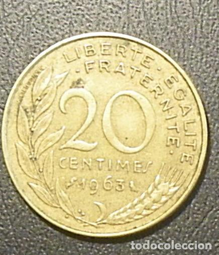 Monedas antiguas de Europa: Moneda Francia 1963 - Foto 1