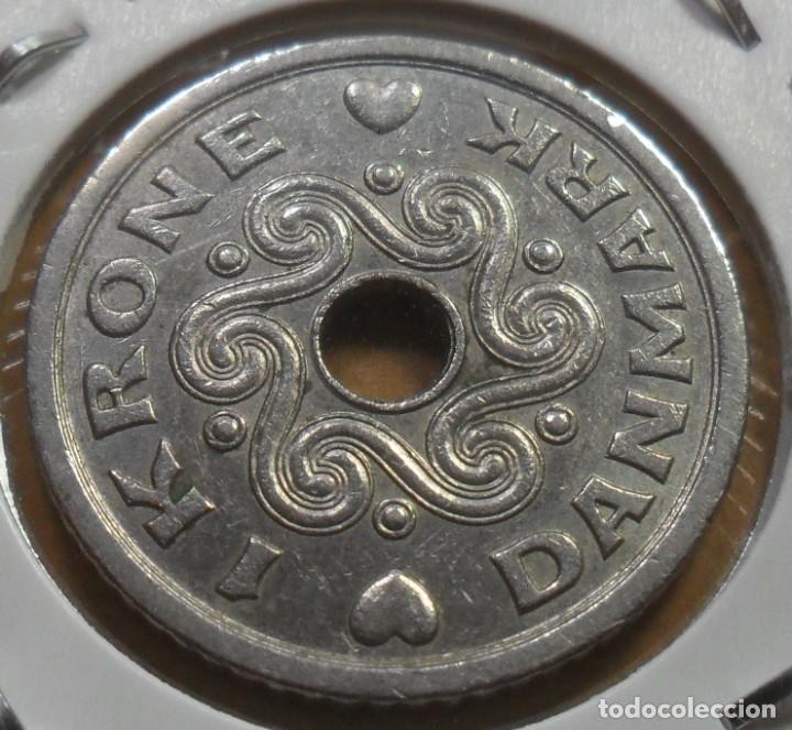 Monedas antiguas de Europa: DINAMARCA - 1 KRONER - 1992 - Foto 2