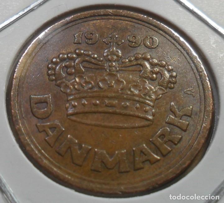 Monedas antiguas de Europa: DINAMARCA - 50 ORE - 1990 - Foto 1
