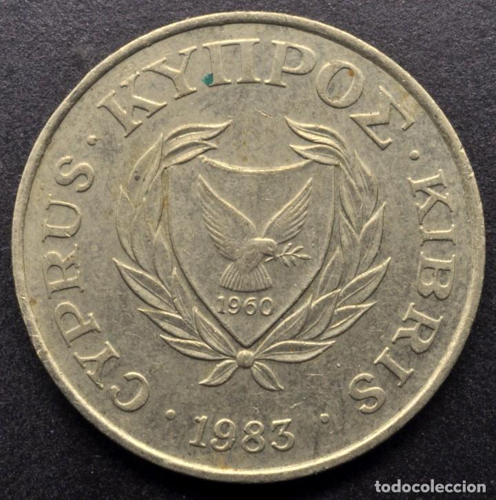 Monedas antiguas de Europa: Chipre, 5 centavos 1983 - Foto 1