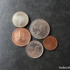 Monedas antiguas de Europa: CONJUNTO DE 5 MONEDAS DE GIBRALTAR DIFICILES. Lote 193205325
